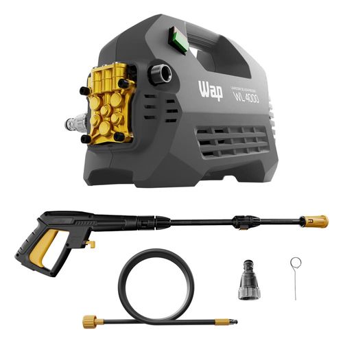 Lavadora de Alta Pressão WAP WL 4000 1950PSI 2000W Elétrica – Cinza e Amarelo 110V