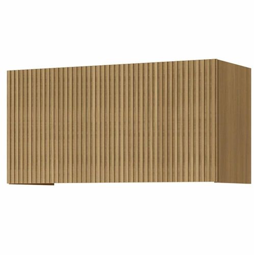 Armário de Geladeira Nesher Rainha em MDF 15mm com 1 Porta e 1 Prateleira - 80cm de largura Nature