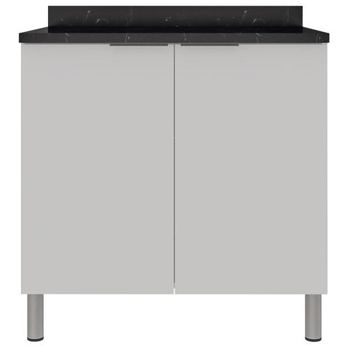 Balcão Duplo Bartira Rubi com 2 Portas e 1 Prateleira - 80,1cm de largura Branco