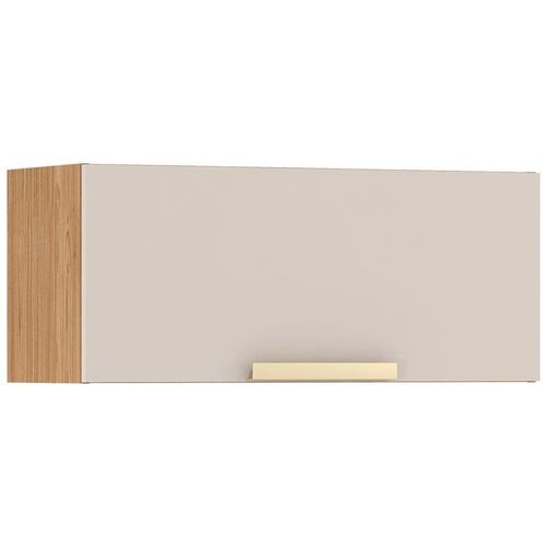 Armário de Geladeira Itatiaia Max com 1 Porta Basculante Freijo/Off White