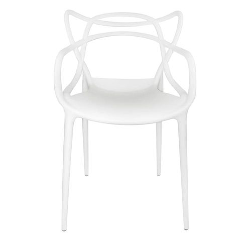 Cadeira Berrini Seat&Co com Encosto Fixo Branco