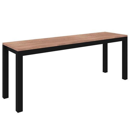 Banco para Mesa de Jantar Fabone Conceito 126 cm – Preto / Nogueira