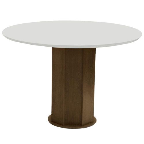 Mesa de Jantar Dobuê Turim 78x103 cm Castanho/Branco Off