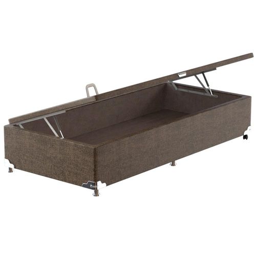 Base Box para Colchão Solteirão Probel com Baú Universal 34x100x200cm Marrom