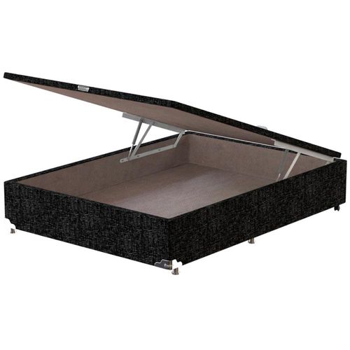 Base Box para Colchão Viúva Probel com Baú Universal 34x128x188cm Preto