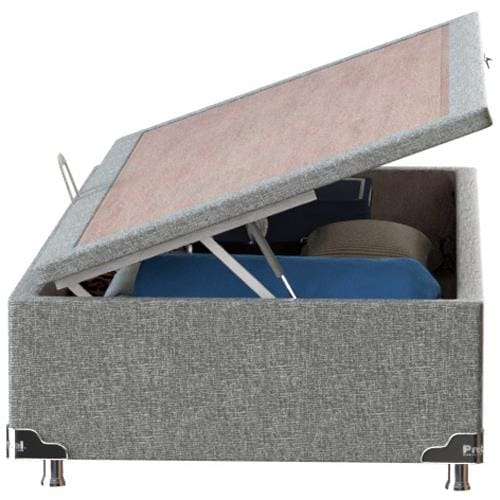 Base Box para Colchão de Solteiro Probel com Baú Universal 34x88x188cm Cinza
