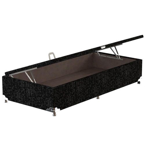 Base Box para Colchão de Solteiro Probel com Baú Universal 34x88x188cm Preto