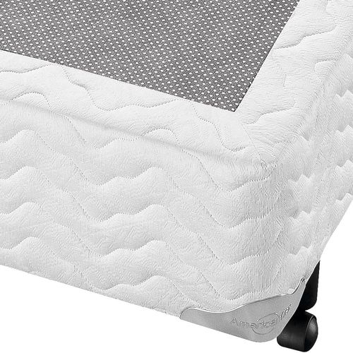Base Box para Colchão Casal AmericanFlex Topázio Gel 24x138x188 cm - Branca