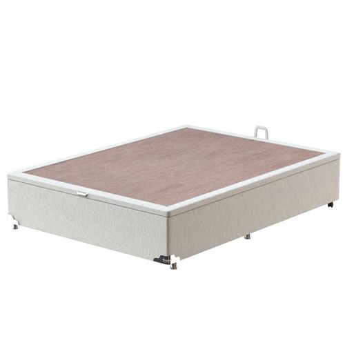 Base Box para Colchão de Casal Probel Universal com Baú 34x138x188cm Branco