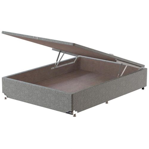Base Box para Colchão de Casal Probel Universal com Baú 34x138x188cm Cinza