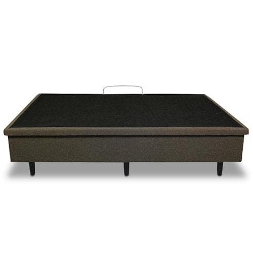 Base Box para Colchão de Casal MGA Lift Cotton com Baú e Pistão à Gás - 39x138x188cm Marrom