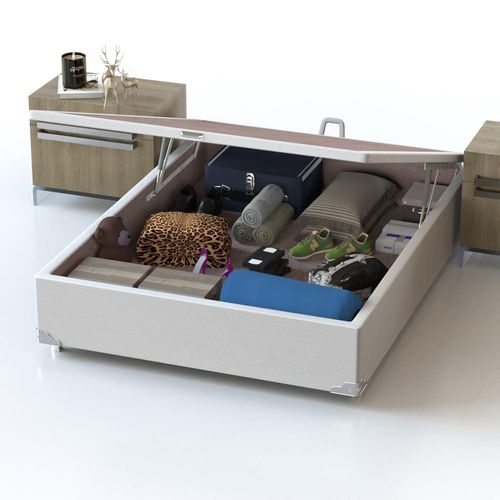 Base Box para Colchão de Casal Probel Classic com Baú 40x138x188cm - Branco