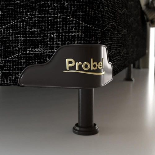 Base Box para Colchão de Casal Probel Village 38x138x188 cm - Preto