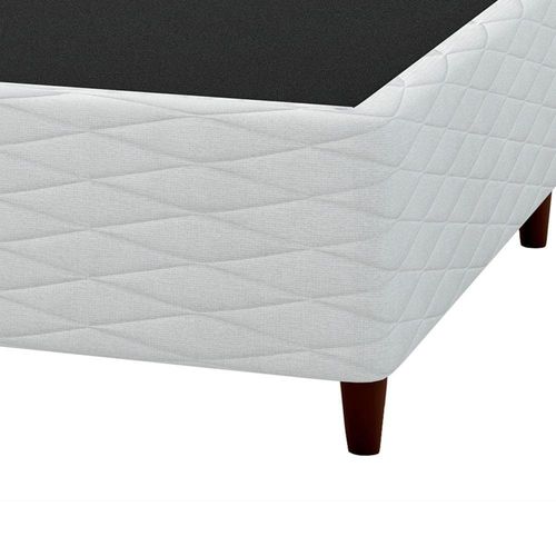 Base Box de Casal Umaflex New Itália com Revestimento em Jacquard - 38x138x188cm - Branco