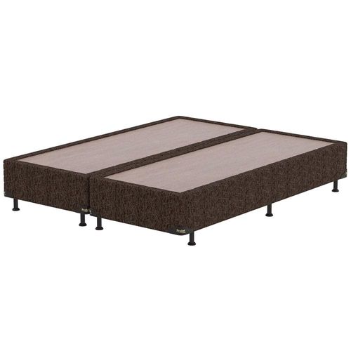 Base Box Queen Size Probel Century com Revestimento em Tecido Poliéster 38x158x198cm - Marrom
