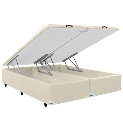 Base Box para Colchão Queen Size Itaflex Universal com Baú 40,5 x 158 x 198 cm - Areia