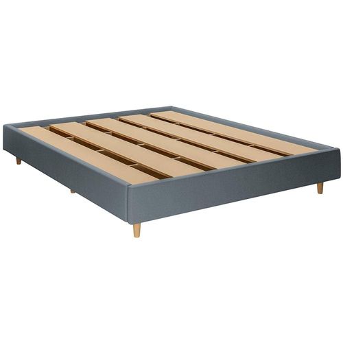 Base Sommier para Colchão Queen Size Dobuê Atlanta com Revestimento em Tecido Veloplus - 175cm de largura Grafite