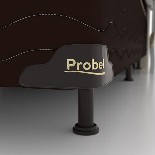 Base Box Queen Size Probel Nevada com Revestimento em Tecido Poliéster 38x158x198cm - Marrom