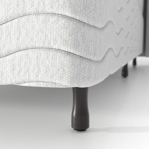 Base Box King Size Probel Amsterdã com 38 X 96 X 203 cm – Branco