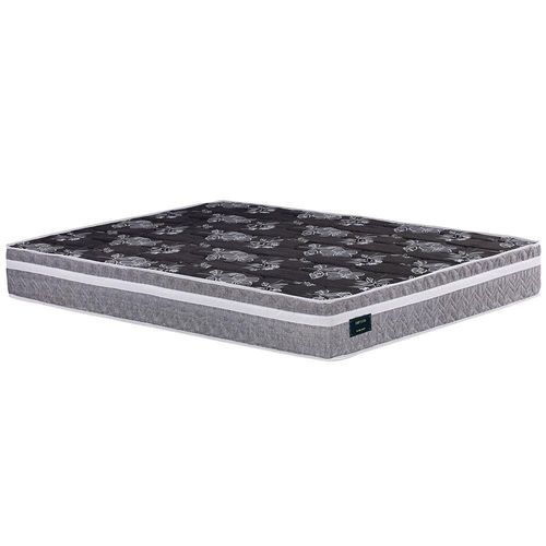 Cama Box de de Casal Globalflex Versalitis D33 com Box Baú Probel Universal 59x138x188cm - Cinza/Branco/Preto Floral
