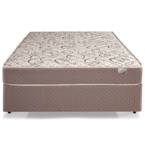 Cama Box de Casal Herval Ônix com Molas Ensacadas e Pillow Top One Side 59x138x188cm - Marrom