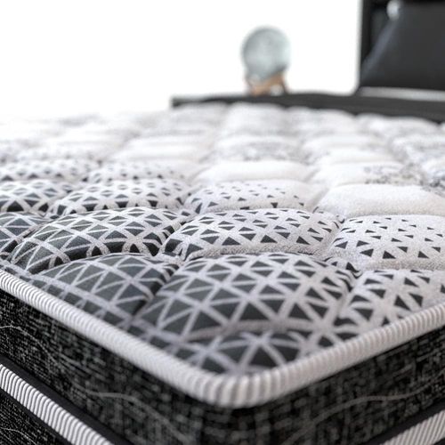 Cama Box Conjugada de Casal PROdomir Bonnel com Molas Prolastic 42x138x188 cm – Branco/Preto