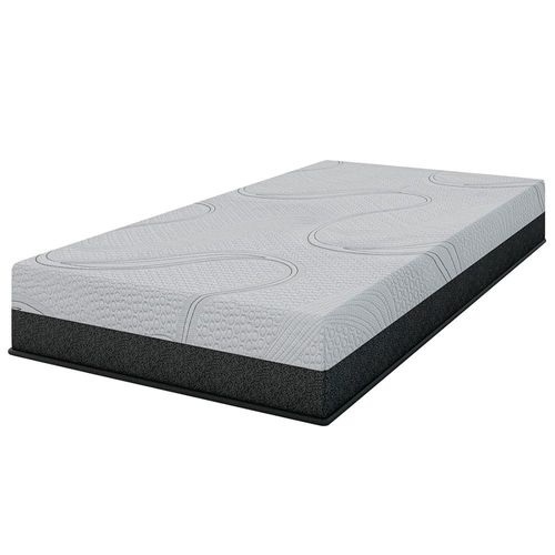 Colchão de Solteiro Umaflex Forza com Molas Ensacadas e Revestimento em Tecido Malha 25x88x188cm - Cinza Escuro
