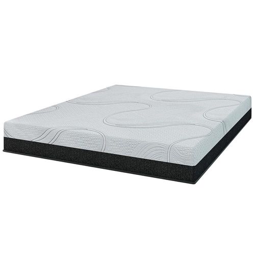 Colchão Queen Size Umaflex Forza com Molas Ensacadas e Revestimento em Tecido Malha 25x158x198cm - Cinza Escuro