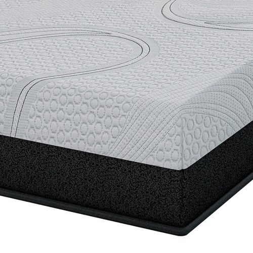 Colchão Queen Size Umaflex Forza com Molas Ensacadas e Revestimento em Tecido Malha 25x158x198cm - Cinza Escuro