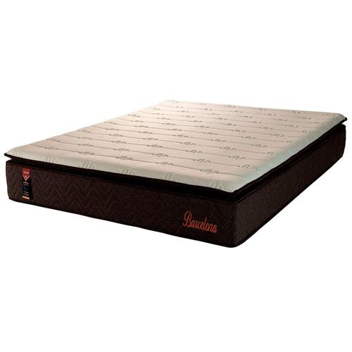 Colchão Queen Size Hellen Barcelona Espuma D26 30 x 158 x 198 cm - Marrom