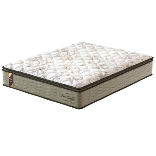 Colchão de Casal Probel Fort Comfort D40 com Molas Prolastic e Pillow Top 34x138x188 - Branco/Bege