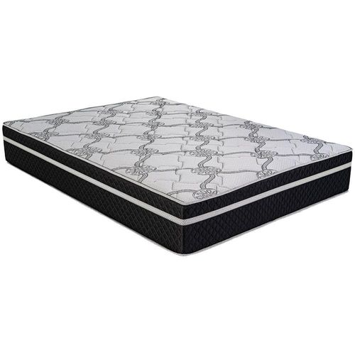 Colchão Casal Biflex Lyon com Pillow Inn e Molas Ensacadas 28x138x188cm – Branco/Preto