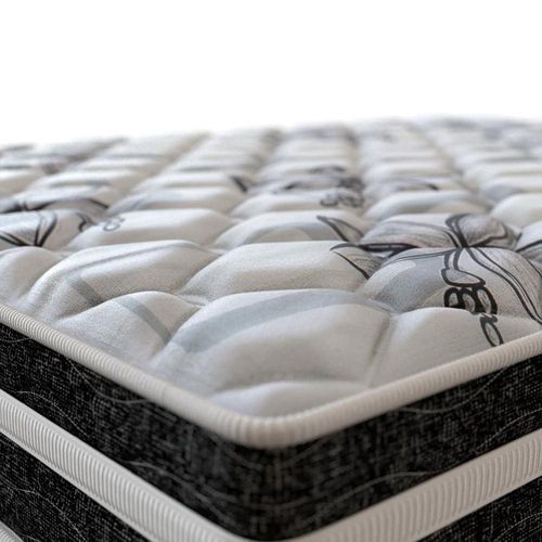 Colchão de Casal Probel Guarda Costas Premium Hiper Firme Espuma D20, 28 e 40 22x138x188cm - Branco/Preto
