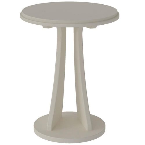 Mesa de Apoio Lateral Artely Tutti com 64,5 cm de Altura Off White