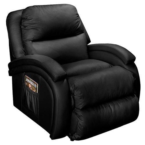 Poltrona Probel Urbany Zero Wall Massageadora, Reclinável e com Revestimento em Courino Preto