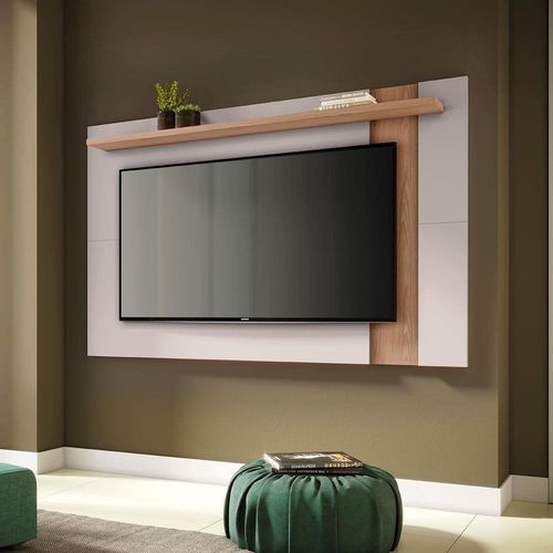 Painel Extensivo Colibri Leme Ideal para TV de Até 65” Off White/Freijó