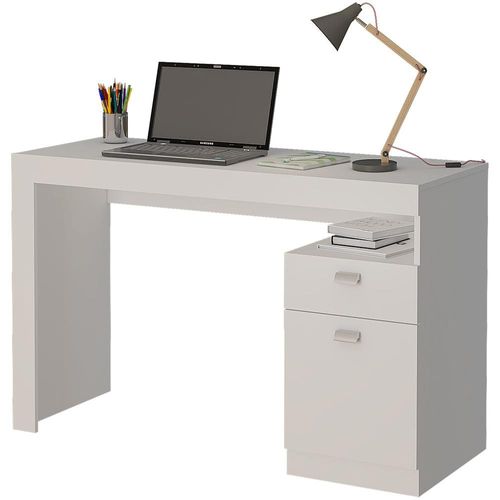 Mesa para Computador Permóbili Melissa com 1 Gaveta Branco