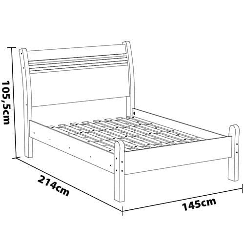 Cama Casal Barreto Siena Avelã