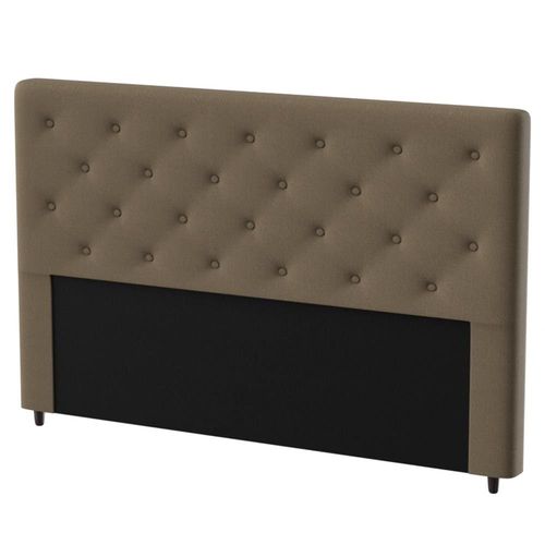 Cabeceira para Cama Queen Size Probel Hapton em Tecido Suede Marrom