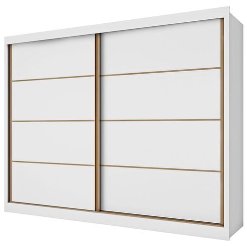 Guarda-Roupa Made Marcs Sevilha Flex com 2 Portas, 6 Gavetas e 10 Prateleiras Branco Acetinado