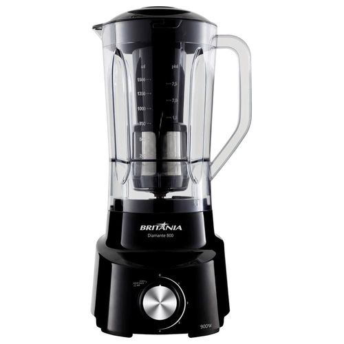 Liquidificador Britânia Diamante 800 Preto 900W com 4 Velocidades 110V