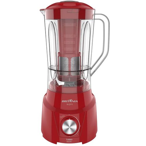 Liquidificador Britânia BLQ970V Turbo Vermelho 900W com 4 Velocidades 220V
