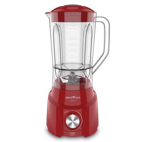 Liquidificador Britânia BLQ970V Turbo Vermelho 900W com 4 Velocidades 220V