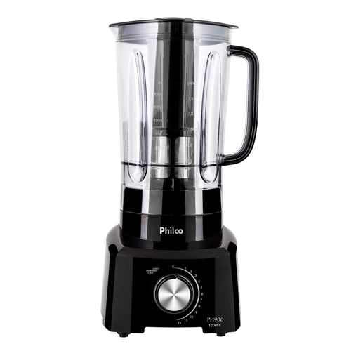 Liquidificador Philco PH900 Preto 1200W com 12 Velocidades 220V