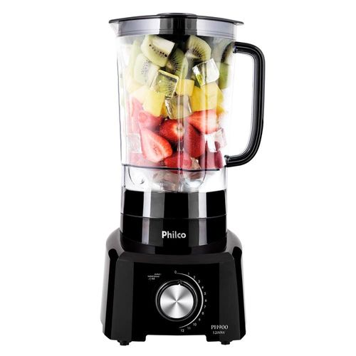 Liquidificador Philco PH900 Preto 1200W com 12 Velocidades 220V