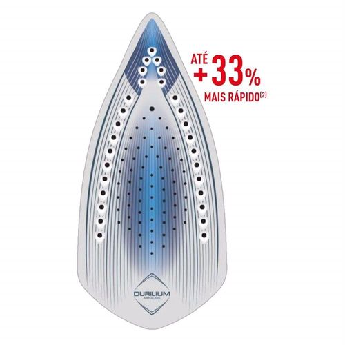 Ferro de Passar a Vapor Arno Ultragliss Plus com Spray e Base Durilium Airglide – Azul 220V