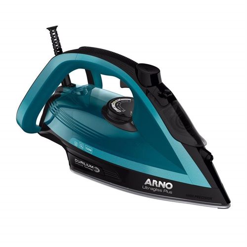 Ferro de Passar a Vapor Arno Ultragliss Plus com Spray e Base Durilium Airglide – Azul 220V