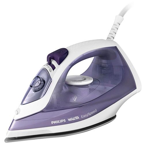 Ferro de Passar a Vapor Philips Walita EasySpeed GC1752 com Spray e Base de Cerâmica – Roxo/Branco 110V