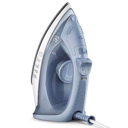 Ferro de Passar a Vapor Electrolux Efficient ESI10 com Spray e Base Antiaderente - Azul 110V