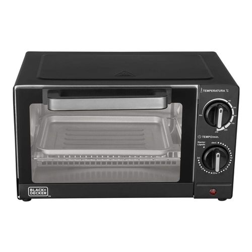 Forno Elétrico Black+Decker FT9 Bake Chef Mini, Timer 60 minutos, 9 litros, 800W, Preto 220V